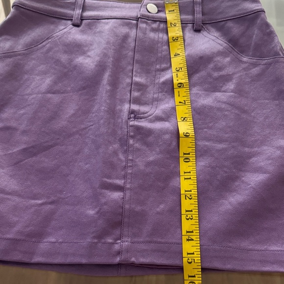GREY LAB Purple Mini Skirt - Picture 6 of 7
